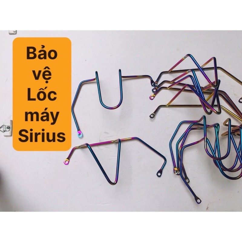 Bộ bảo vệ lốc máy 2 bên bằng inox 7 màu - Dòng xe Wave/Dream/Sirius