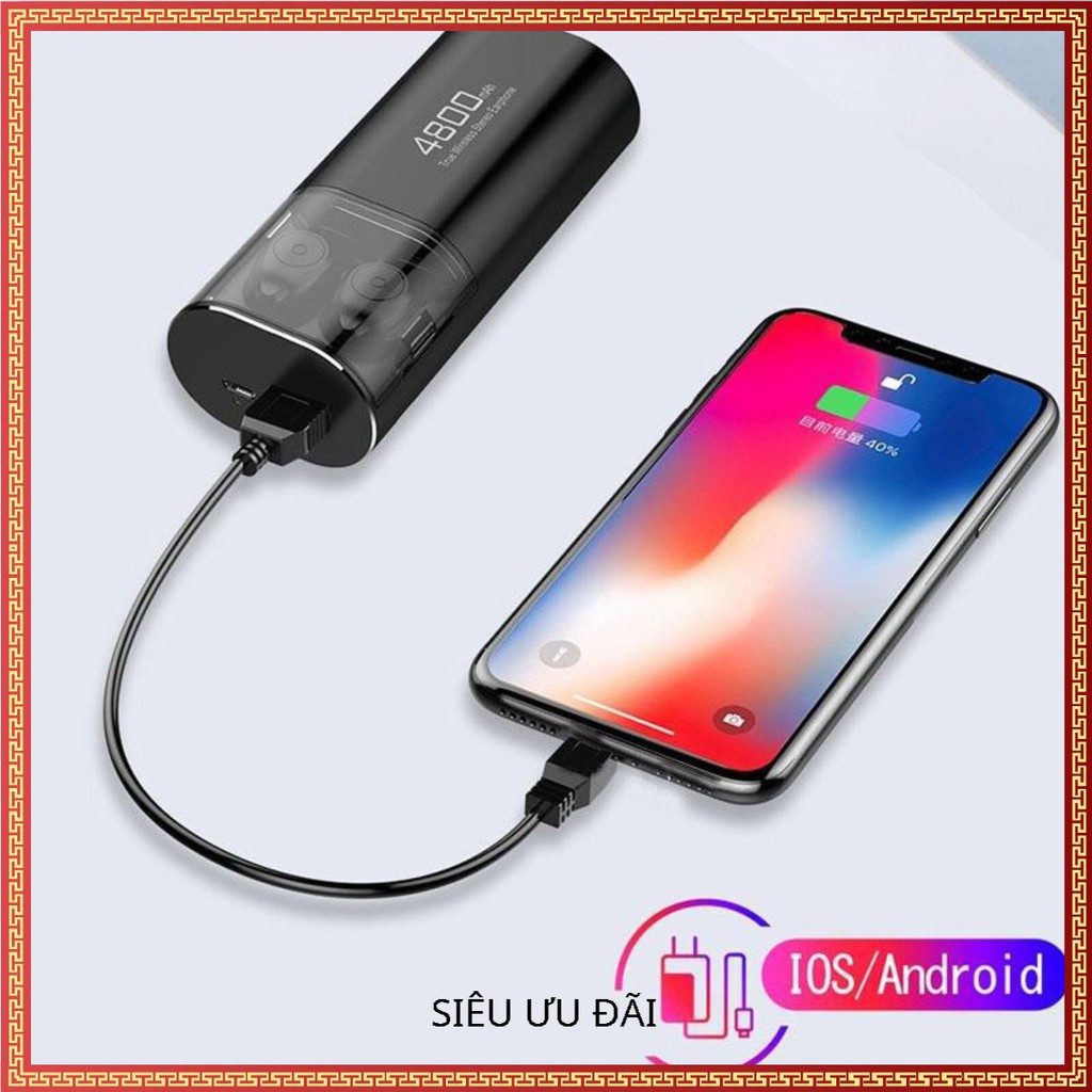 Tai nghe Bluetooth Không Dây Nhét Tai Kiêm Sạc Dự Phòng Amoi S11 TWS Nâng Cấp Hơn i7, i9, i12, F9, F9 Pro Andy.Shop01