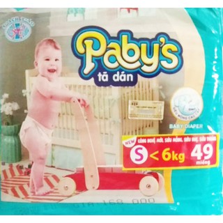 Bỉm paby's tã dán size s49, m46, l43, xl41