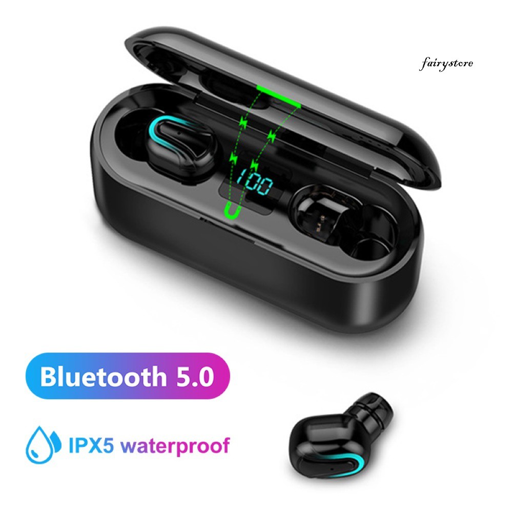 Tai Nghe Nhét Tai Bluetooth 5.0 Không Dây Fs + Q32-1 Tws Kèm Hộp Sạc