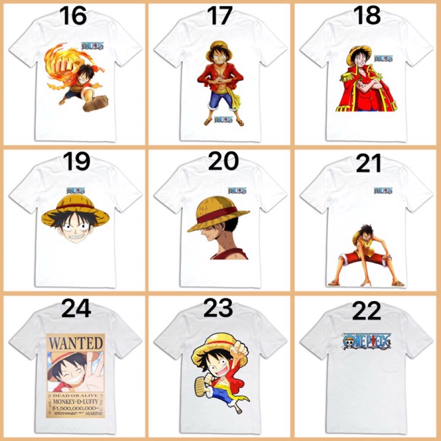 Áo thun anime one piece luffy zôz/ áo in hình one piece