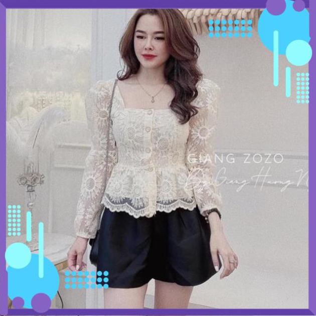 Oder  ÁO REN CỔ VUÔNG 2 LỚP CHO NỮ