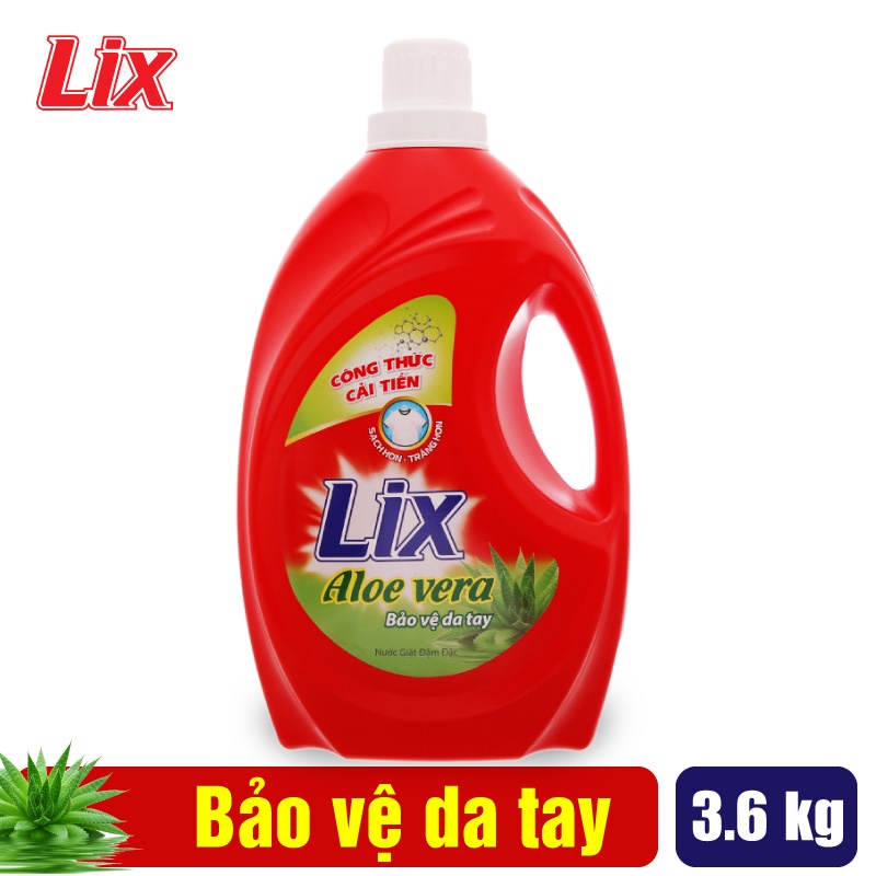 Nước giặt LIX nha đam aloe vera 3.6kg NG361