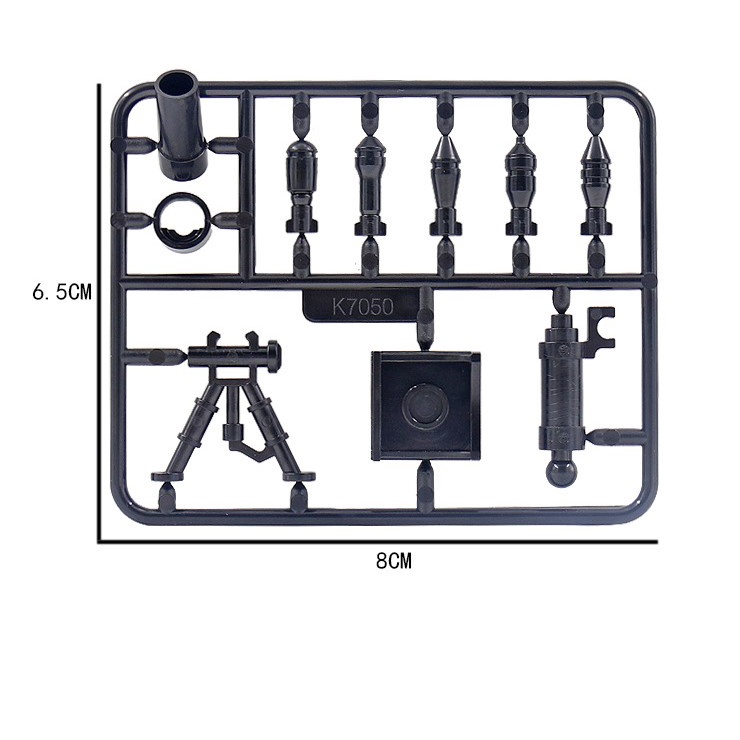 Đồ chơi lắp ráp swat army , mô hình lắp ghép quân sự - Súng cối K7050 MFA TOY STORE