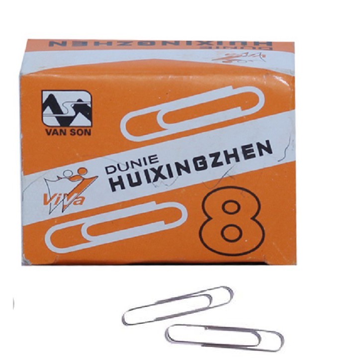 Kẹp giấy C82. 5 hộp (1 hộp 35 kim). Dùng trong văn phòng/ trường học. Vi Tính Quốc Duy