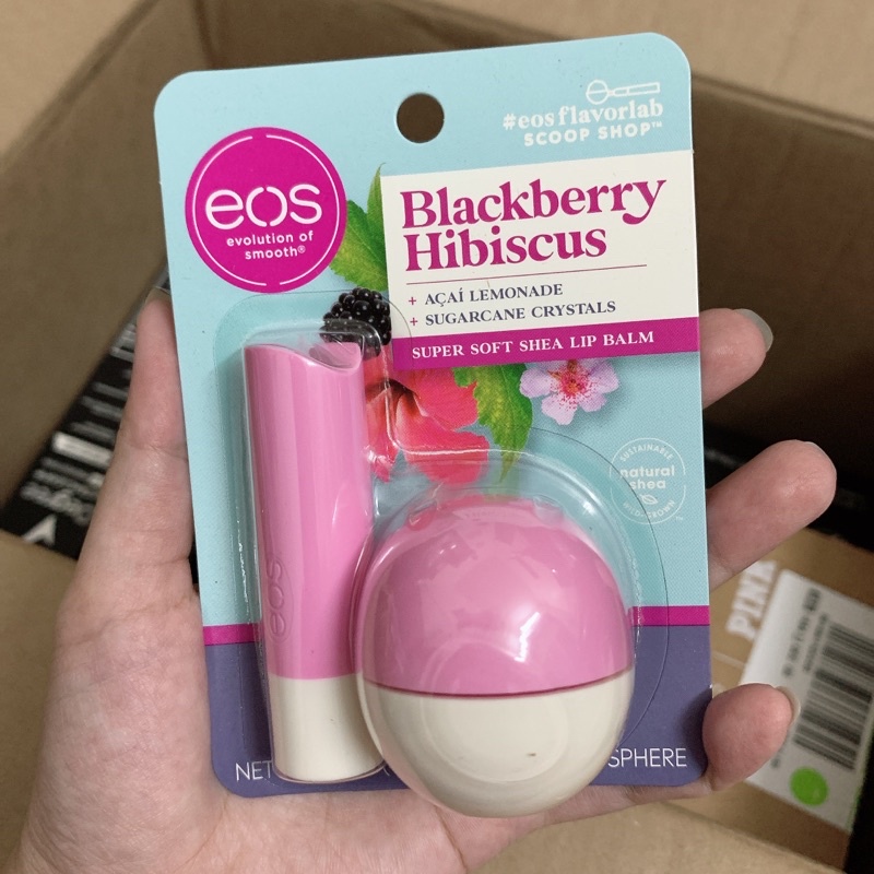 SET QUÀ TẶNG SON TRỨNG DƯỠNG MÔI VÀ DƯỠNG DA TAY EOS