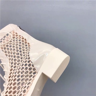 (Order) Boots lưới phối da bóng Quảng Châu cao cấp