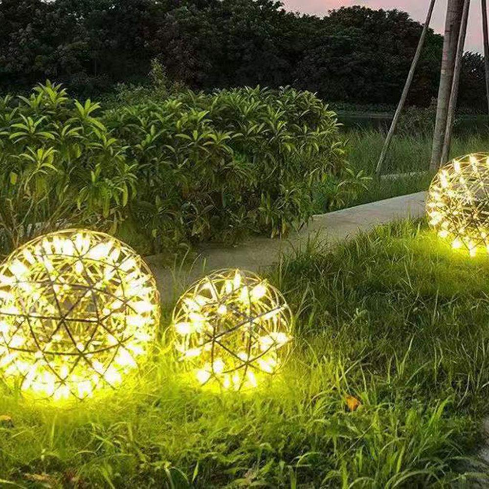 GOGOUP Đèn Chùm LED Treo Trần Nhà Hình Tròn Bằng Thép Không Gỉ