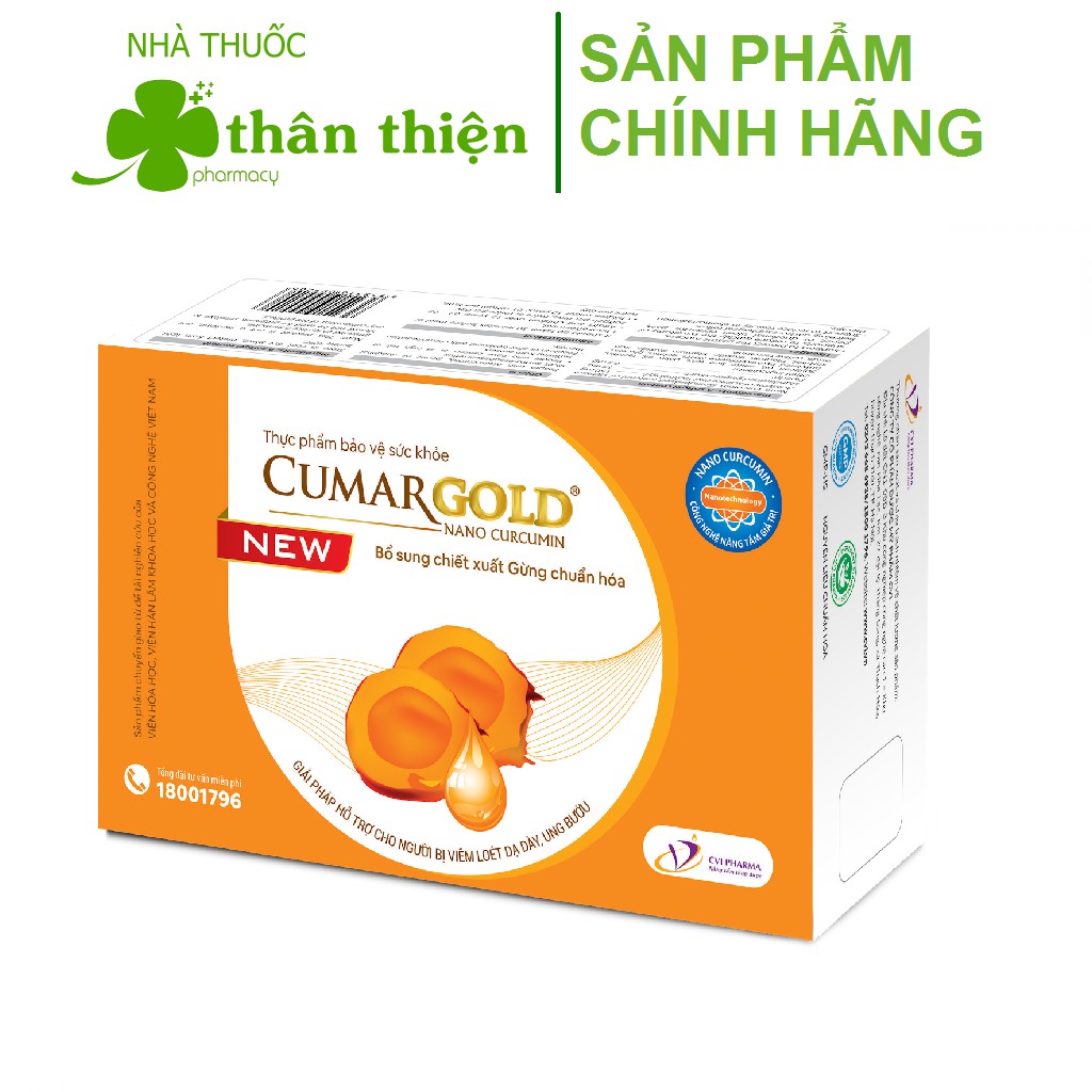 CumarGold New – Hỗ trợ điều trị dạ dày, ngăn ngừa oxy hóa, phòng chống ung thư (30 viên)