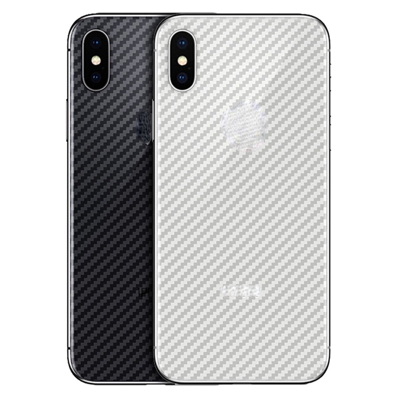 For iPhone 11 PRO XS MAX XR X 7 8 6 6S PLUS Carbon Fiber Soft Back Protector Sticker Back Film