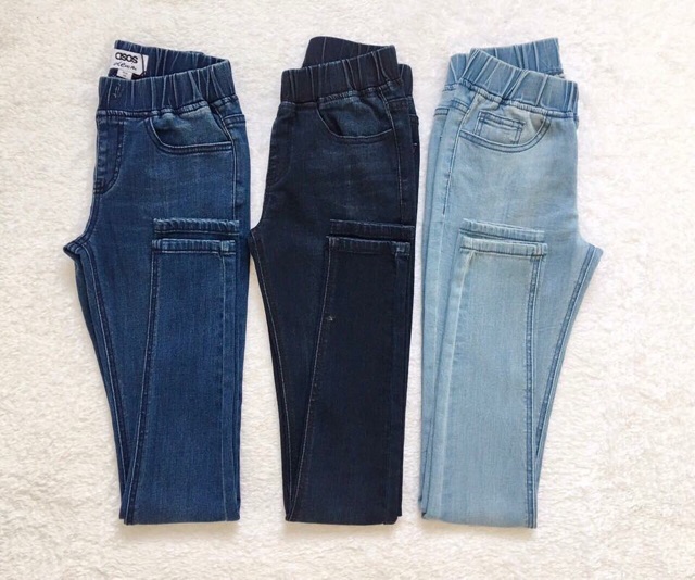 Jeans xuất lưng thun