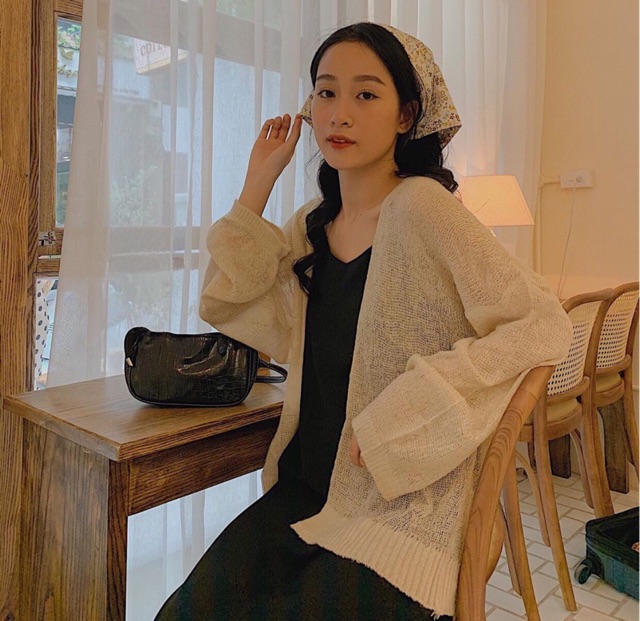 Áo Cadigan Ống Tay Rộng | Áo len mỏng | BigBuy360 - bigbuy360.vn