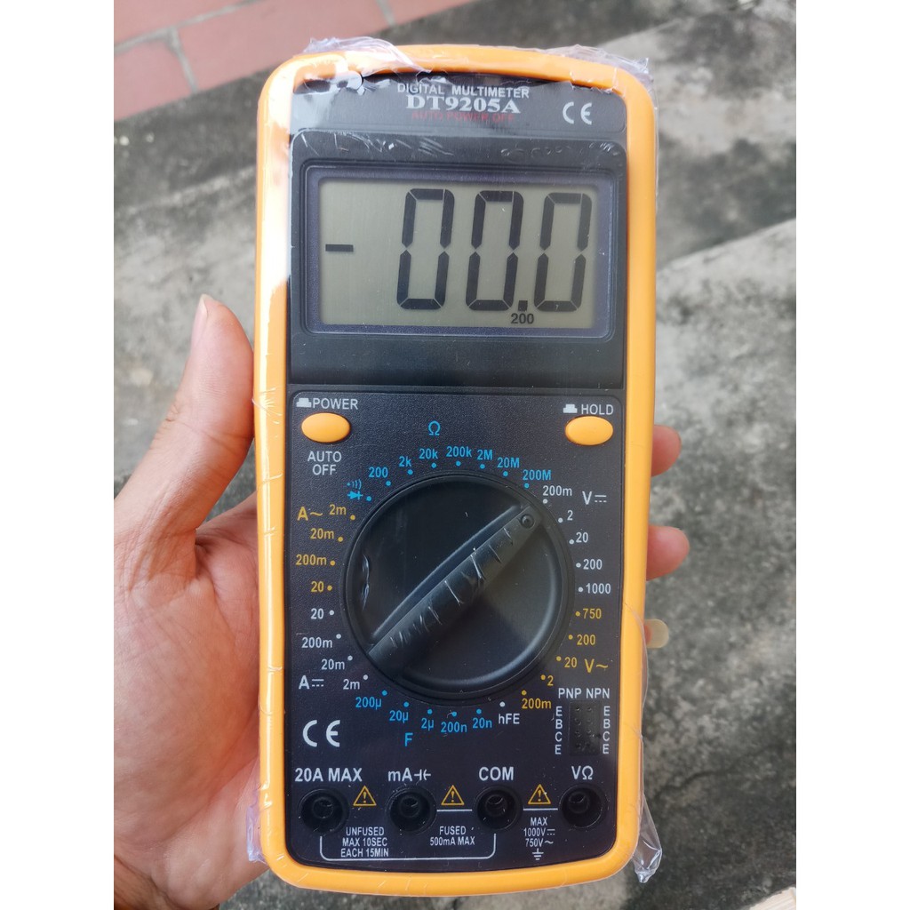 Đồng hồ đo vạn năng điện - điện tử DIGITAL DT9205A