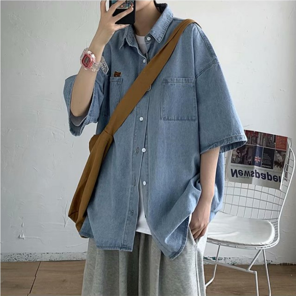 Áo Khoác Jeans Phong Cách Hàn Quốc Thời Trang Cho Nam