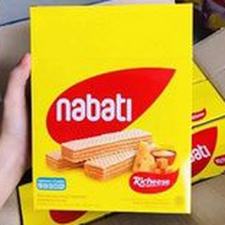 Hộp bánh xốp Nabati nhân kem phô mai/socola/sữa chua hương phúc bồn tử 320g
