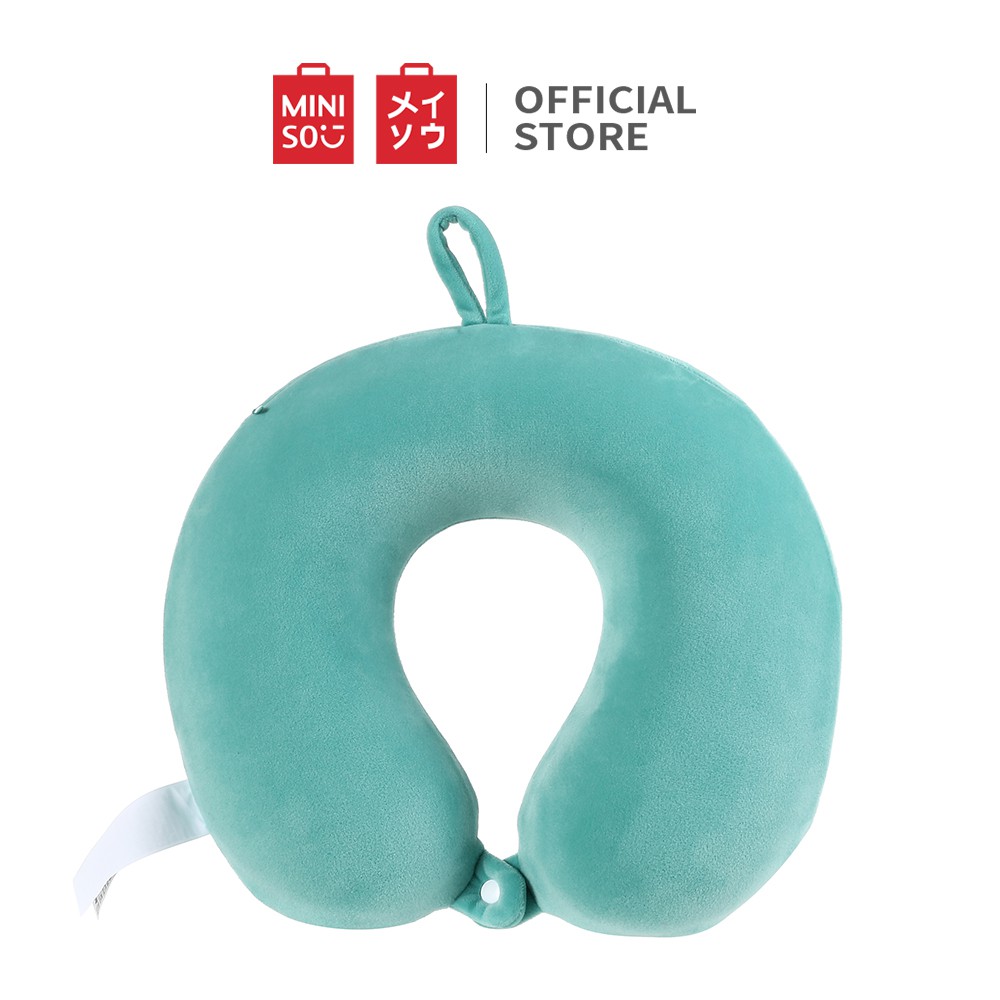 Gối chữ U cao cấp Miniso nâng đỡ cổ khi đi xe nhiều màu sắc