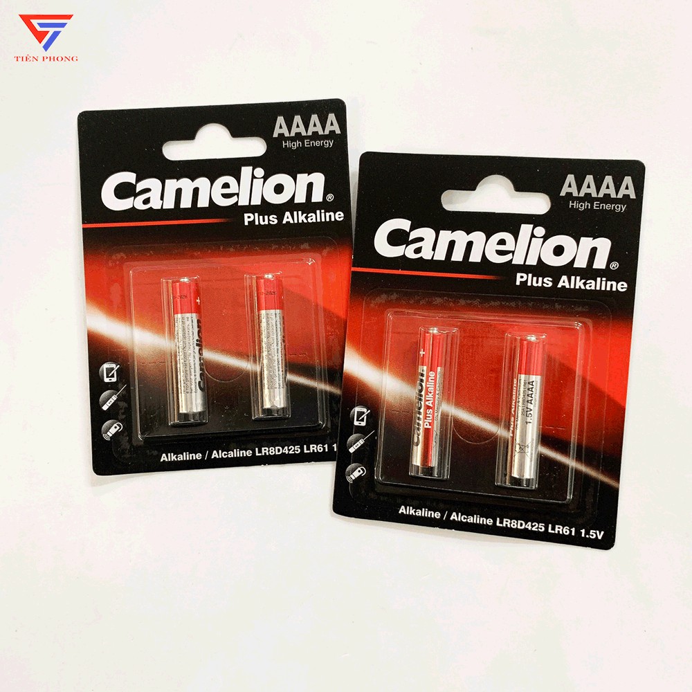 [CHÍNH HÃNG] Pin 4A Pin AAAA Plus Alkaline (1,5V) Camelion, Pin 4A LR8D425 LR61 (2 viên/ vỉ)