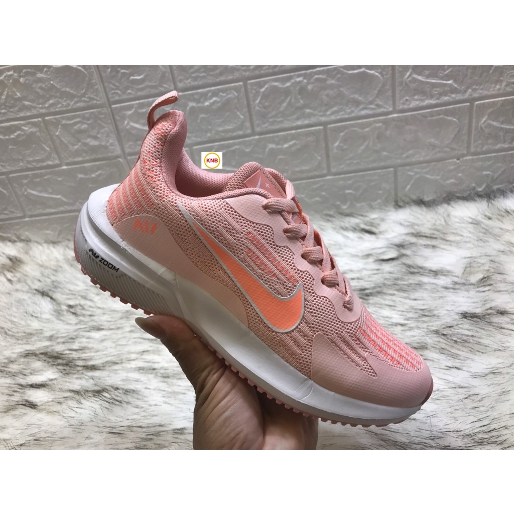 [Freeship + Tặng Kèm Tất] Giày thể thao nam Nike Zoom, Giày Nam Chạy, Đi Bộ Đế Mềm Nike Zoom cam logo cam