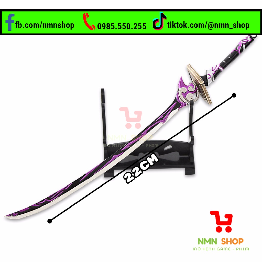 Mô hình game Genshin Impact - Raiden Shogun (Kiếm Lôi Thần) 22cm