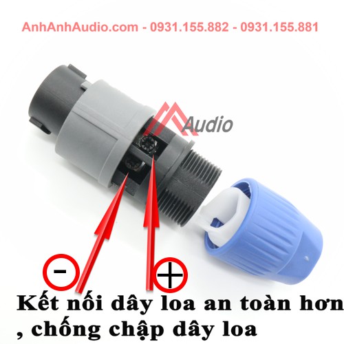 Jack Loa Speakon , loại 2 pin khóa gài 2 bước