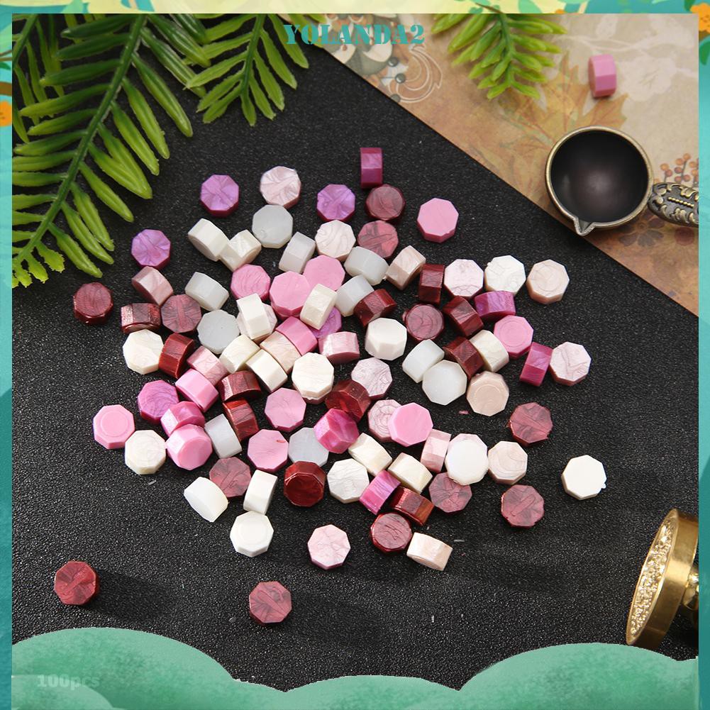 Bộ 100 Viên Sáp Niêm Phong Phong Cách Retro Làm Đồ Thủ Công