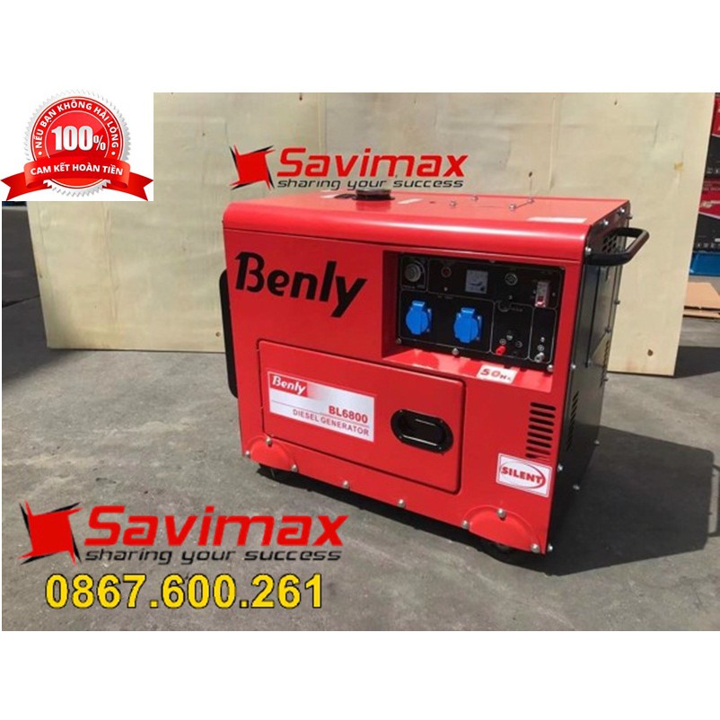 Thông số kỹ thuật của máy phát điện Benly BL6800