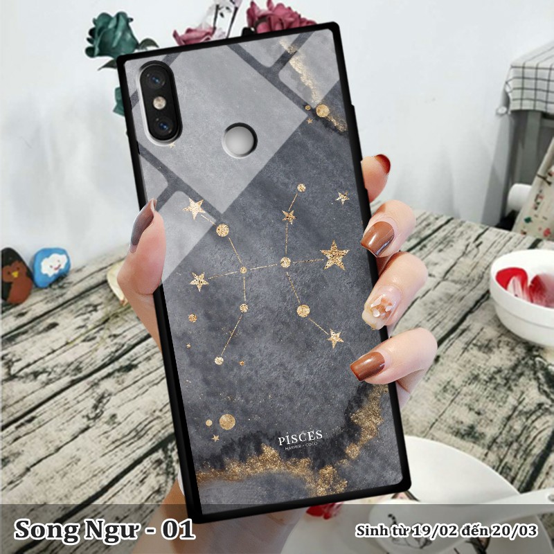 Ốp lưng kính 3D Xiaomi Mi 8 SE -cung hoàng đạo