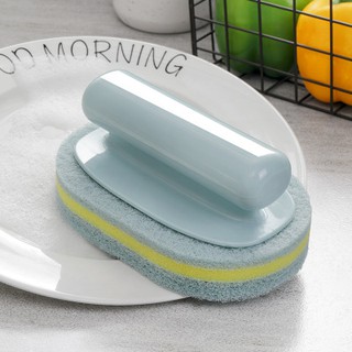 Powerful kitchen decontamination cleaning brush with handle