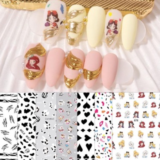 Sticker nail bò sữa trang trí móng