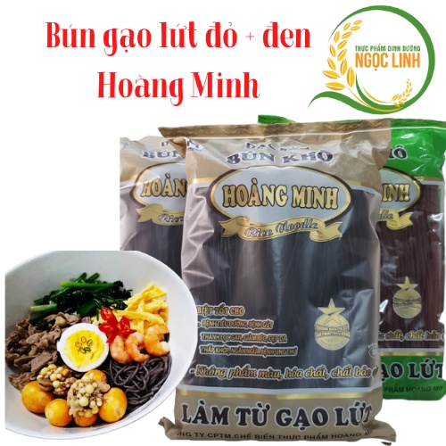 Đặc sản bún khô Bún gạo lứt đỏ Hoàng Minh ăn kiêng giảm cân thực dưỡng healthy eat clean gói 250gr | BigBuy360 - bigbuy360.vn