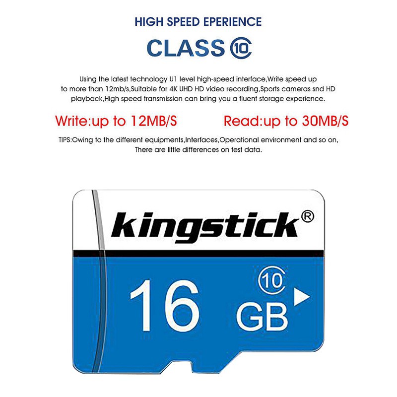 Thẻ Nhớ Kingstick 16gb Class 10 Tf