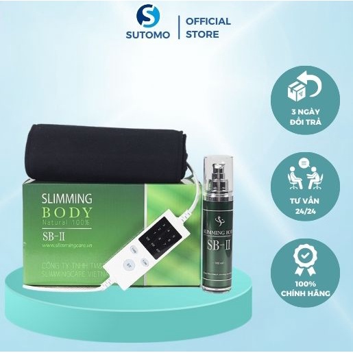 Bộ đai ủ quấn nóng tan mỡ slimming body chính hãng giúp thải mỡ bụng mỡ thừa, định hình eo nhanh về dáng cho mẹ sau sinh