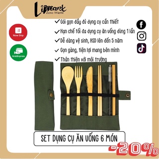 Set dụng cụ ăn uống tre 5 ngăn Limart