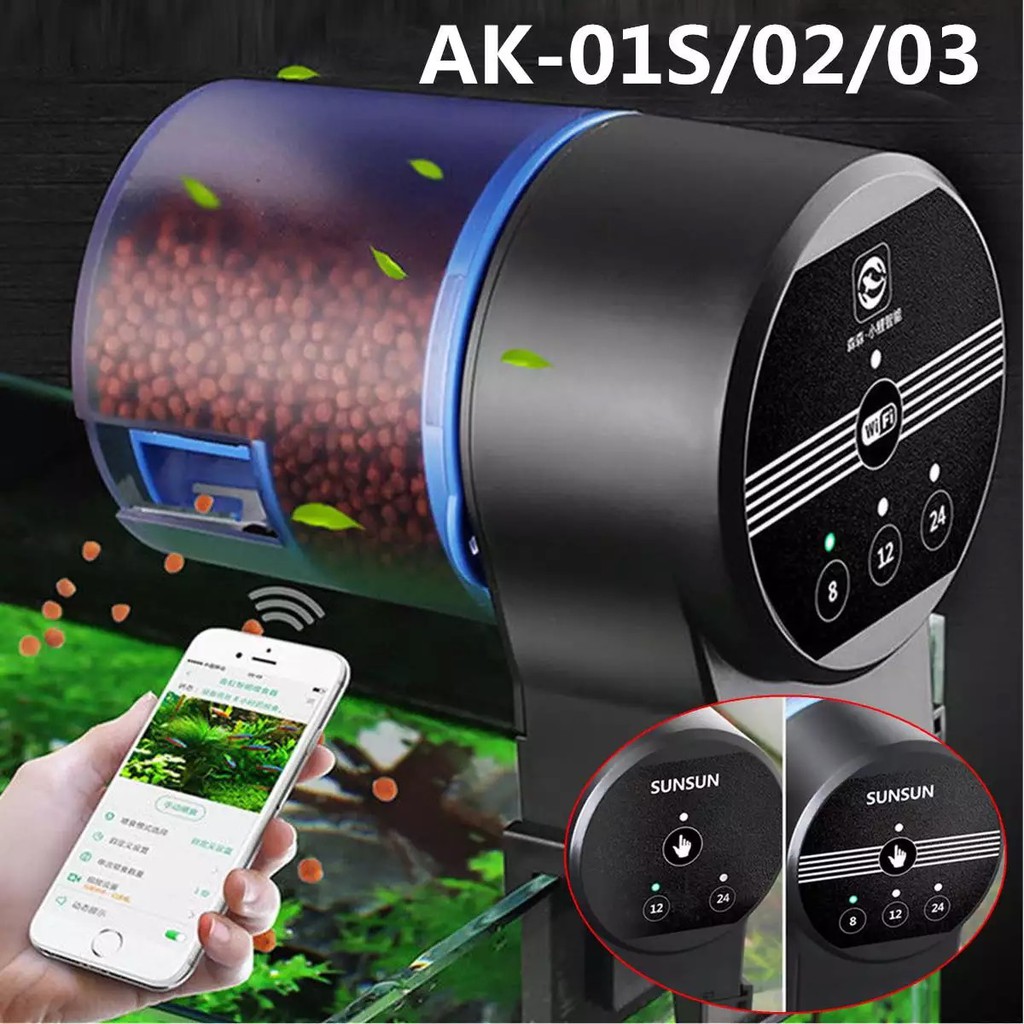 MÁY CHO CÁ ĂN TỰ ĐỘNG SUNSUN AK-01S