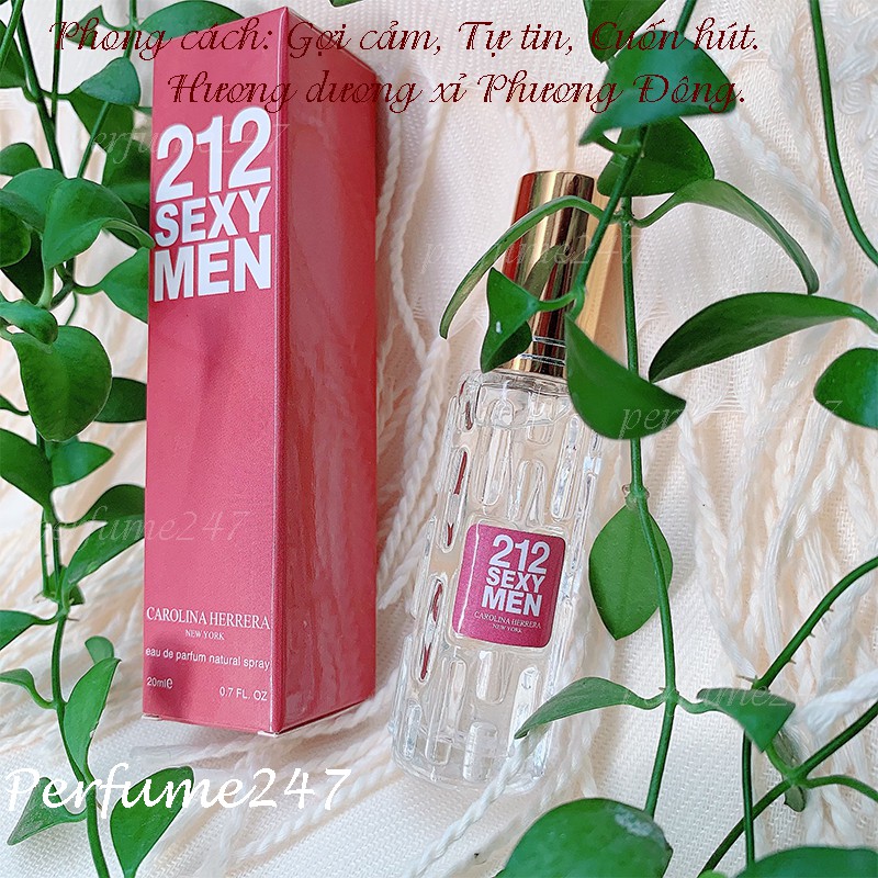 COMBO 3 NƯỚC HOA NAM QUYẾN RŨ 20ML- MÙI 212 SEXY MEN