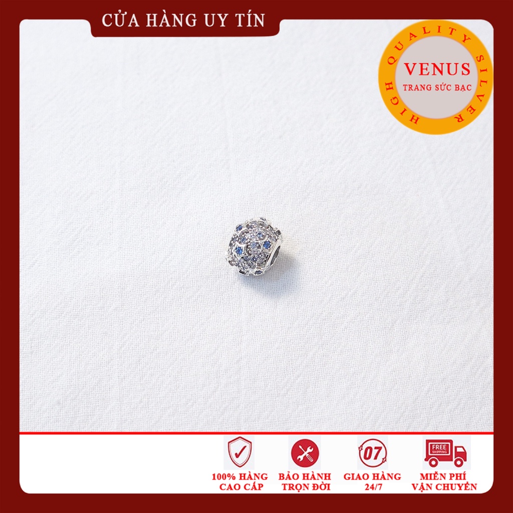Charm cầu sao xanh- Bạc 925 cao cấp- Trang sức bạc Venus
