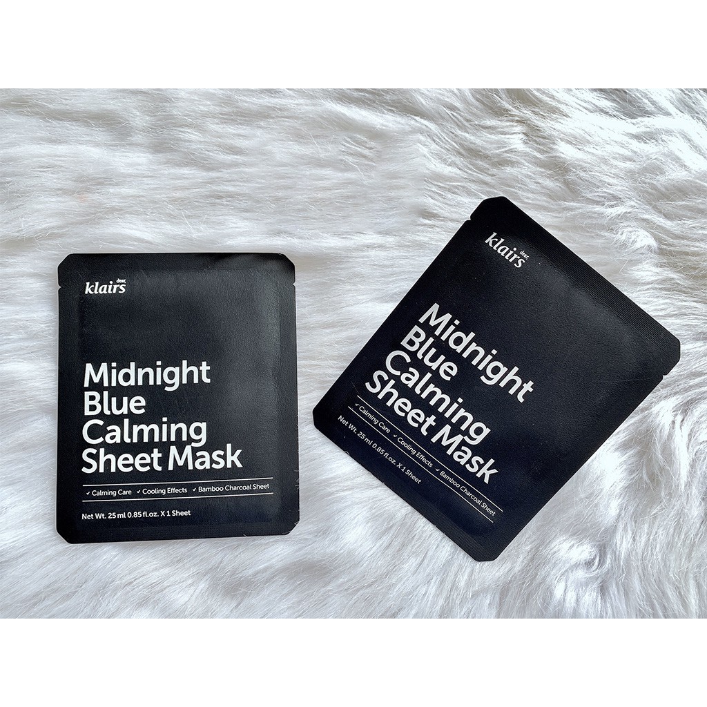 Mặt Nạ Da Dầu Klairs Midnight Blue Calming Sheet Mask 25ml