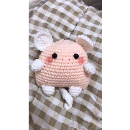 Chuột con bằng len handmade