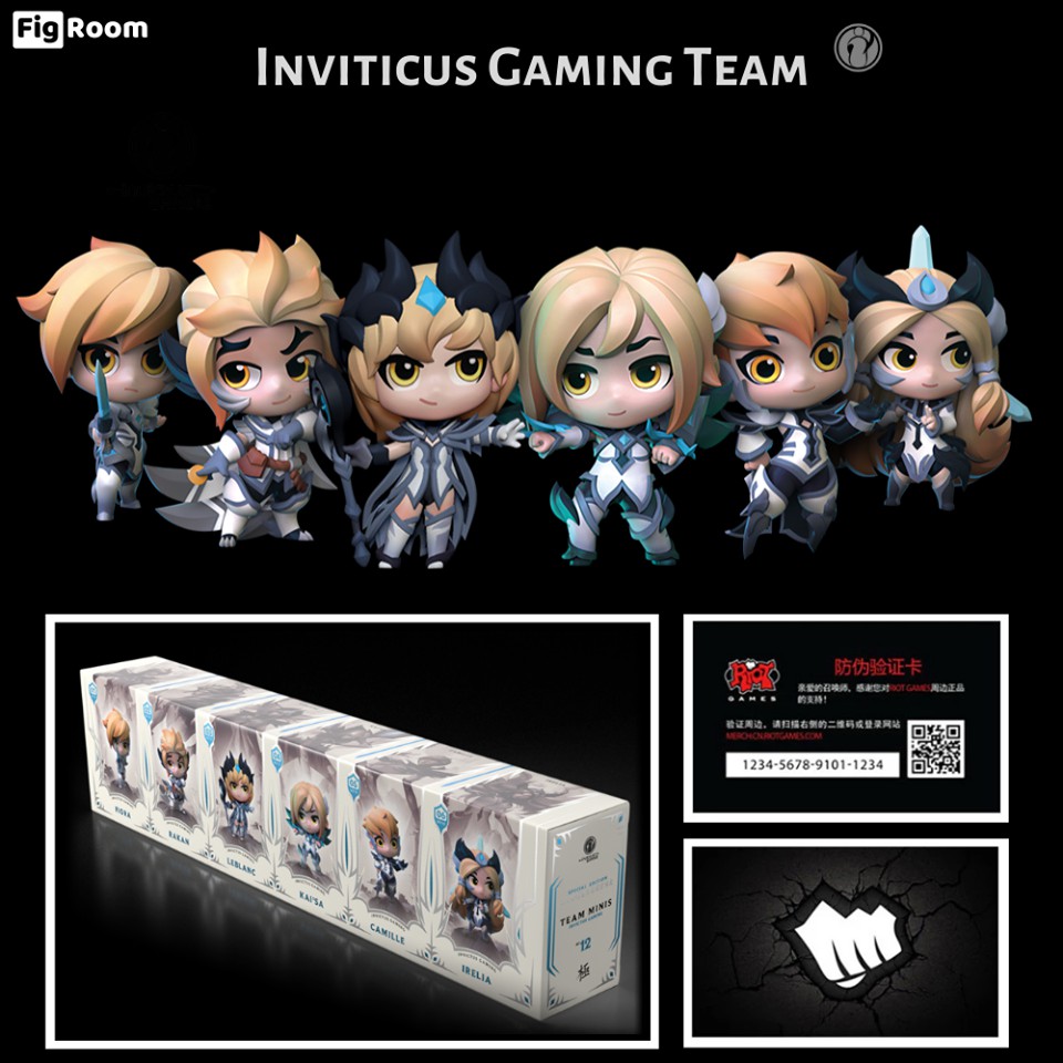 Mô hình LoL Irelia INVICTUS GAMING 7cm mini  - Figure LMHT Liên Minh Huyền Thoại