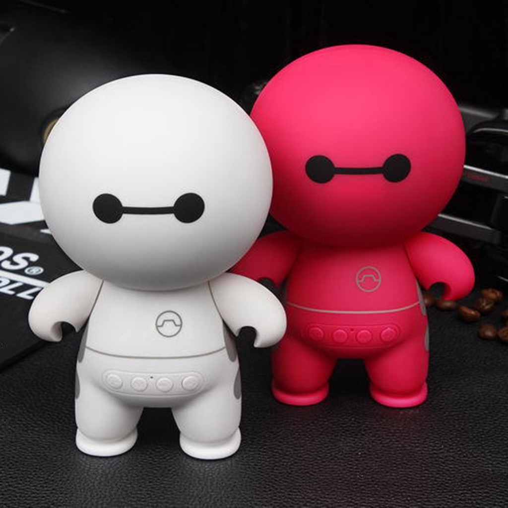 Loa bluetooth mini hình Baymax dễ thương cho văn phòng