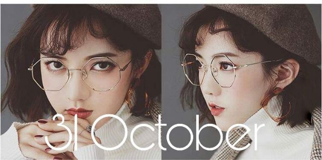 Kính ulzzang lục giác vàng | BigBuy360 - bigbuy360.vn