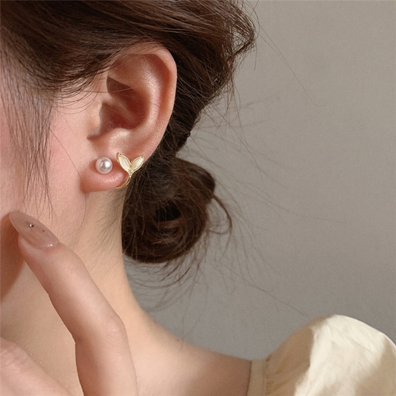 Bông Tai Ngọc Trai Hình Đuôi Nàng Tiên Cá Phong Cách Hàn Quốc Thời Trang Cho Nữ 2022 dreamdiary