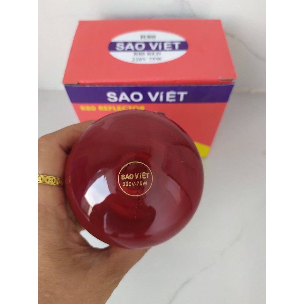 Bóng hồng ngoại sưởi cho gia súc, gia cầm, vật nuôi Sao Việt 45W-75W