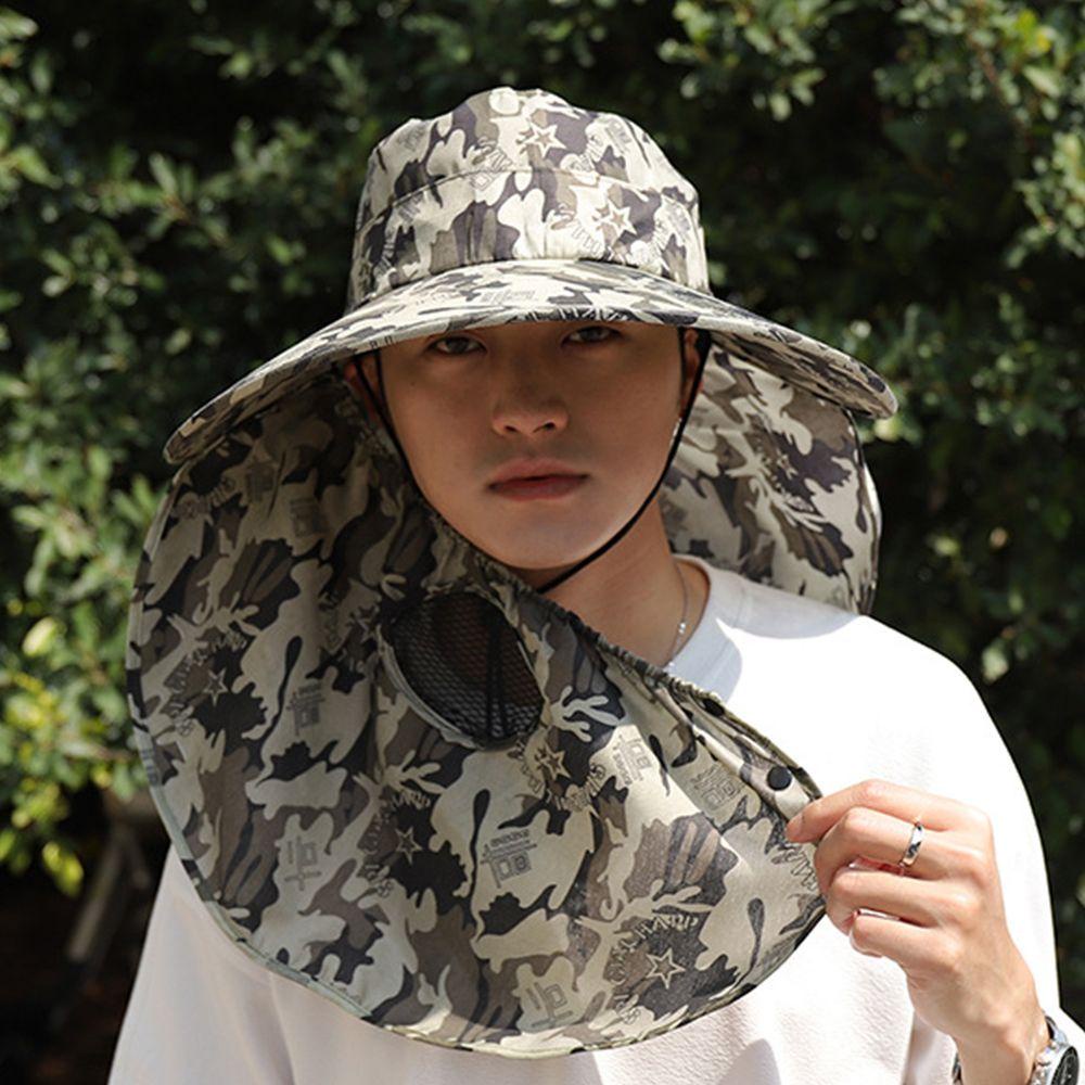 Nón Tai Bèo Họa Tiết Rằn Ri Thoáng Khí Chống Tia UV Tiện Dụng Cho Hoạt Động Ngoài Trời Sự Bảo Vệ