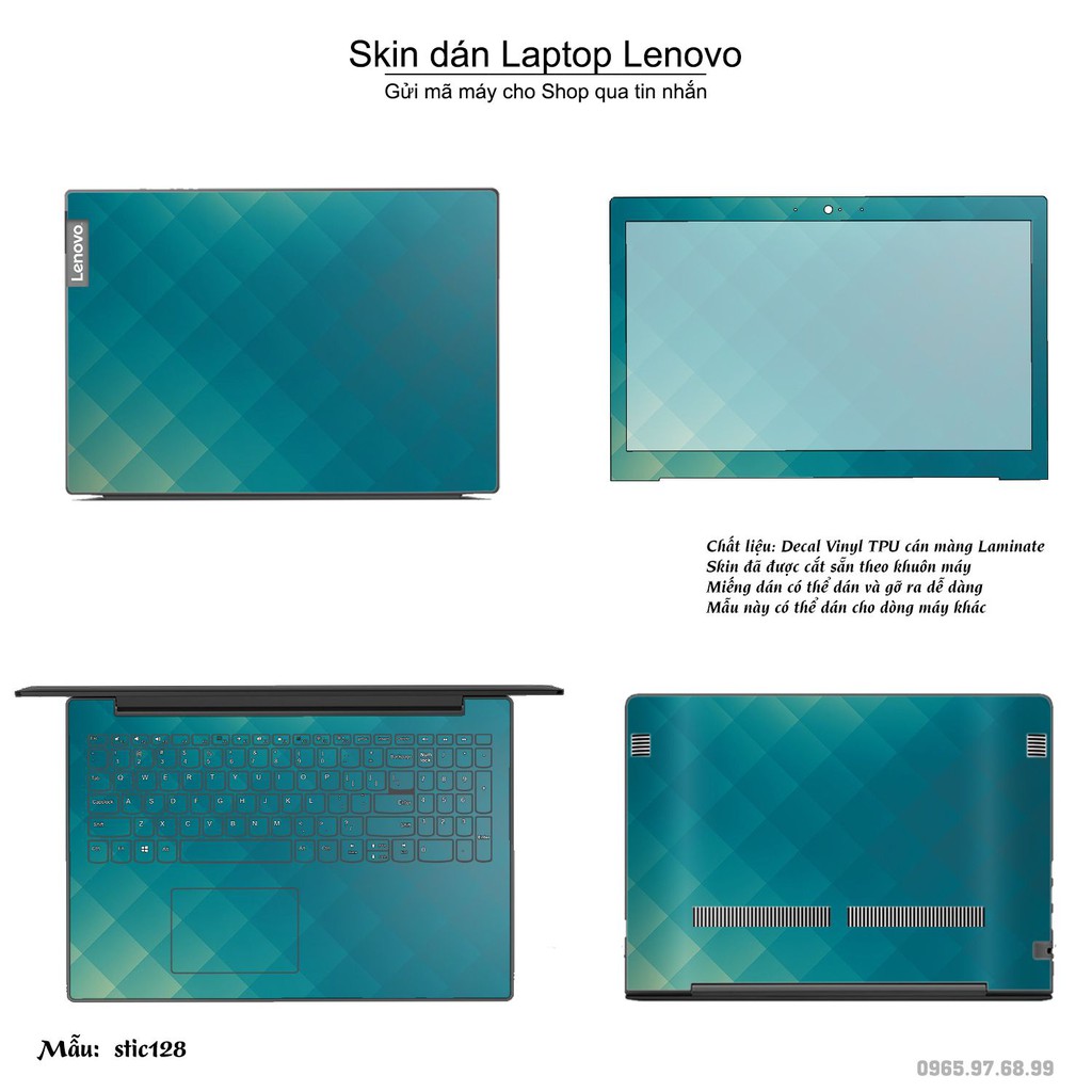 Skin dán Laptop Lenovo in hình Hoa văn sticker _nhiều mẫu 21 (inbox mã máy cho Shop)