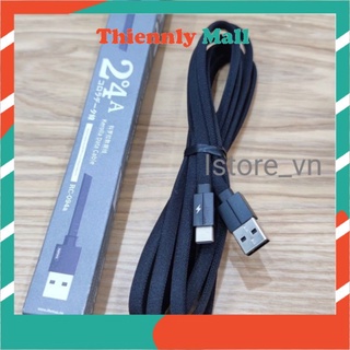 Dây sạc Type C REMAX RC-094a. Dài 2m. BỌC VẢI DÙ CAO CẤP.