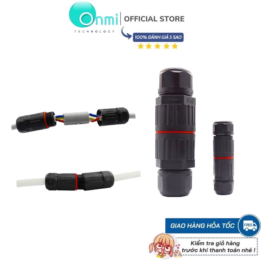 Cút nối dây điện nhanh chông nước chữ I có giăng cao su an toàn tiện lợi IP68CDF M3 CDF 200-3