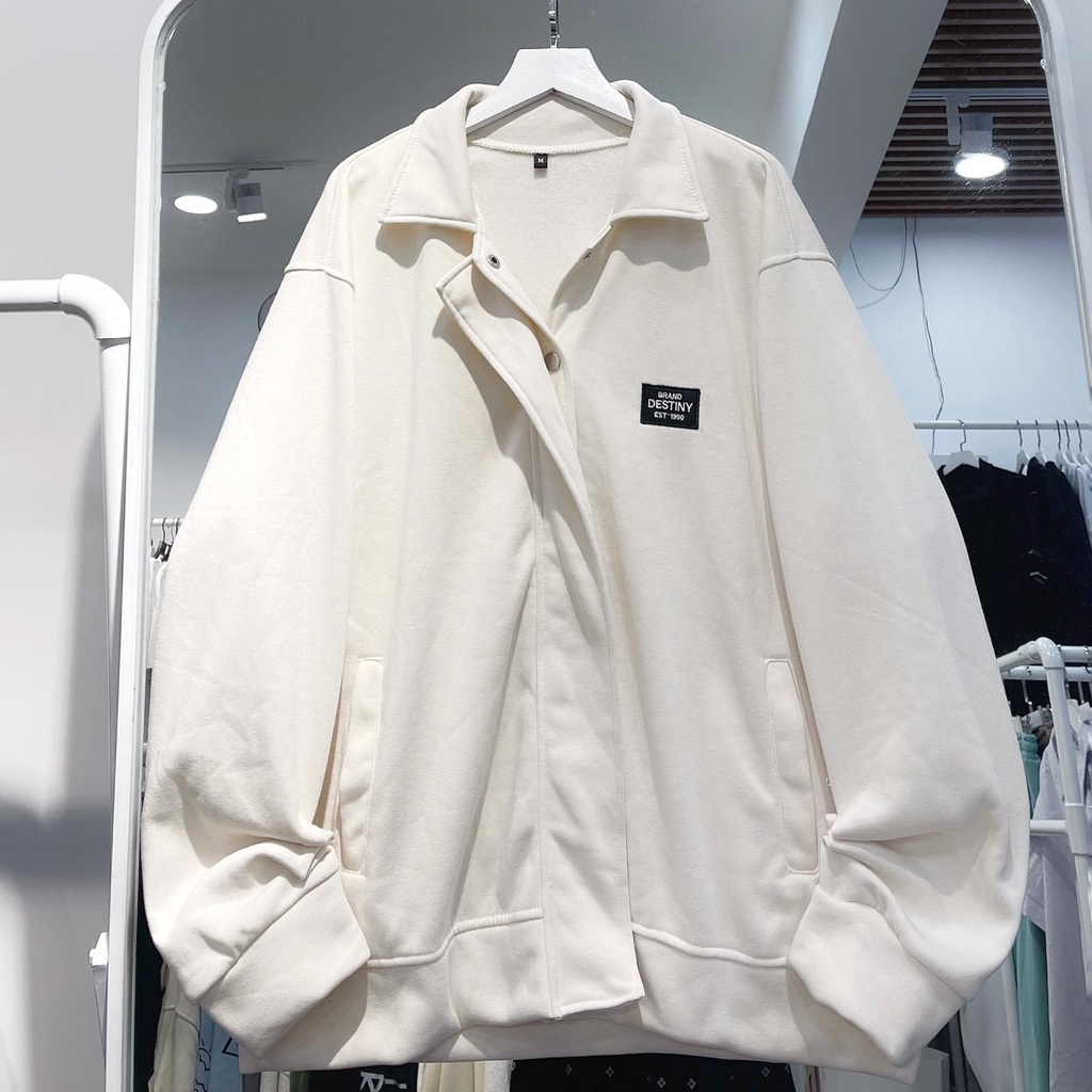 Áo khoác tay dài chữ destiny