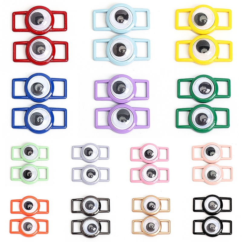 Set 2 Cặp Khóa Dây Giày Đính Đá Nhiều Màu Sắc