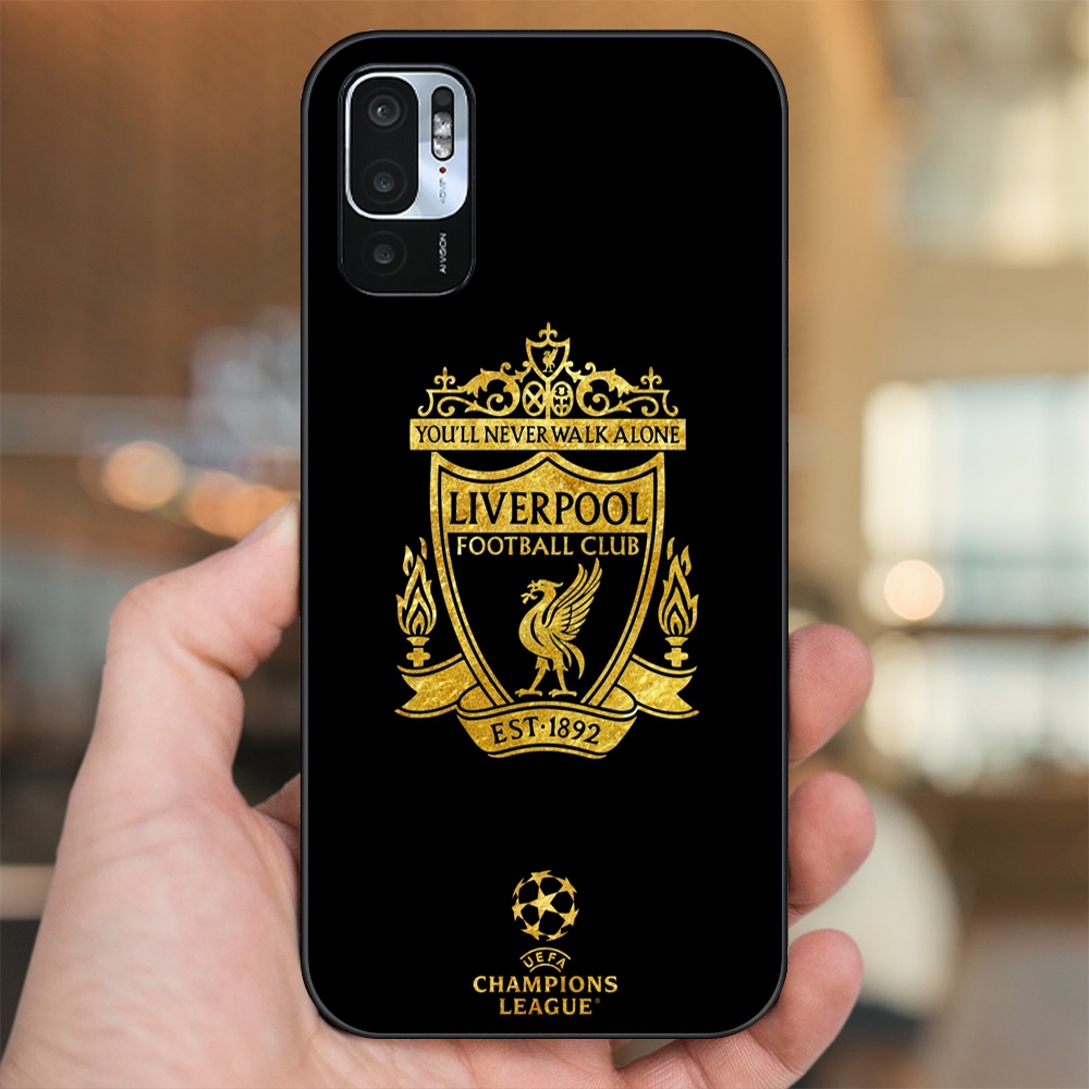 Ốp lưng Xiaomi Redmi Note 10 5G viền đen in hình Liverpool FC